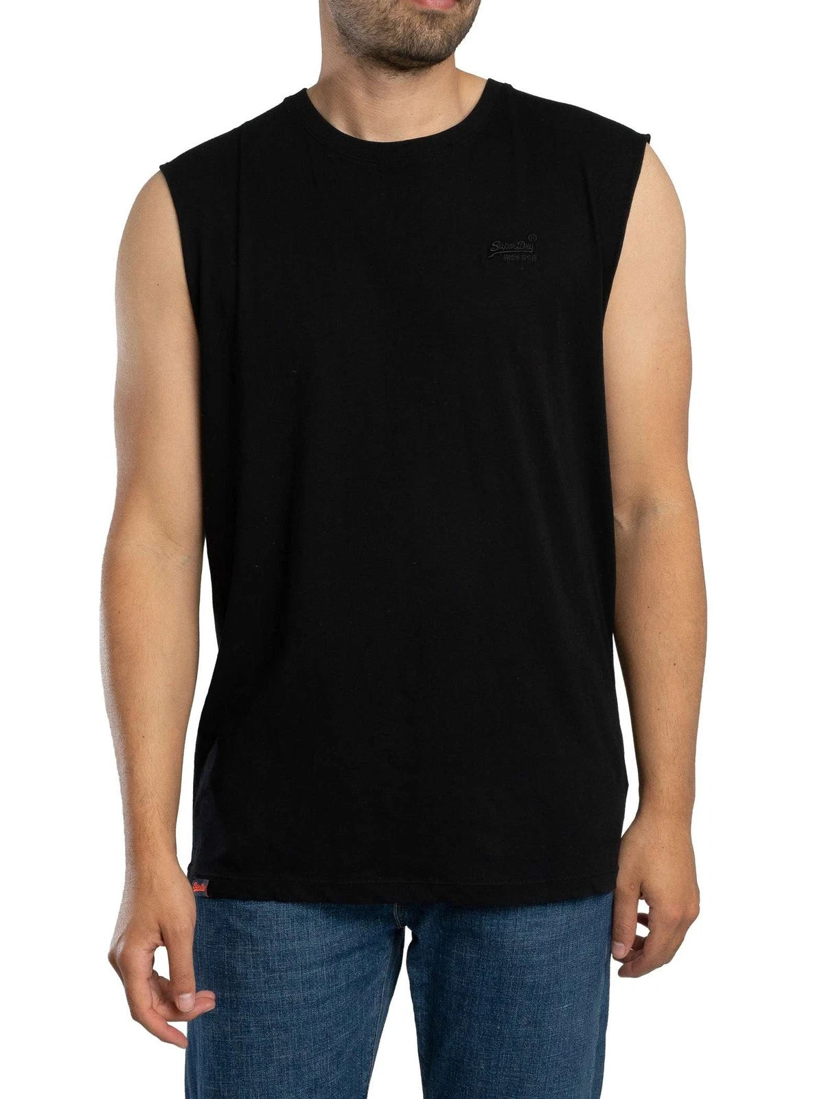 Superdry Men's Essential Logo Tank Top, Black