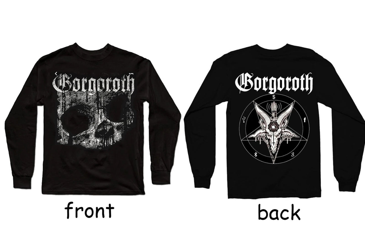Gorgoroth black metal Long Sleeve front and back print