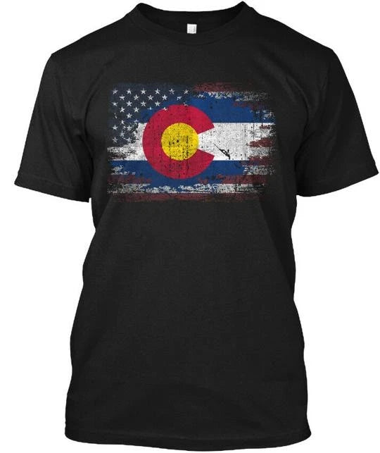 Colorado Usa - C T-Shirt Made in the USA Size S to 5XL