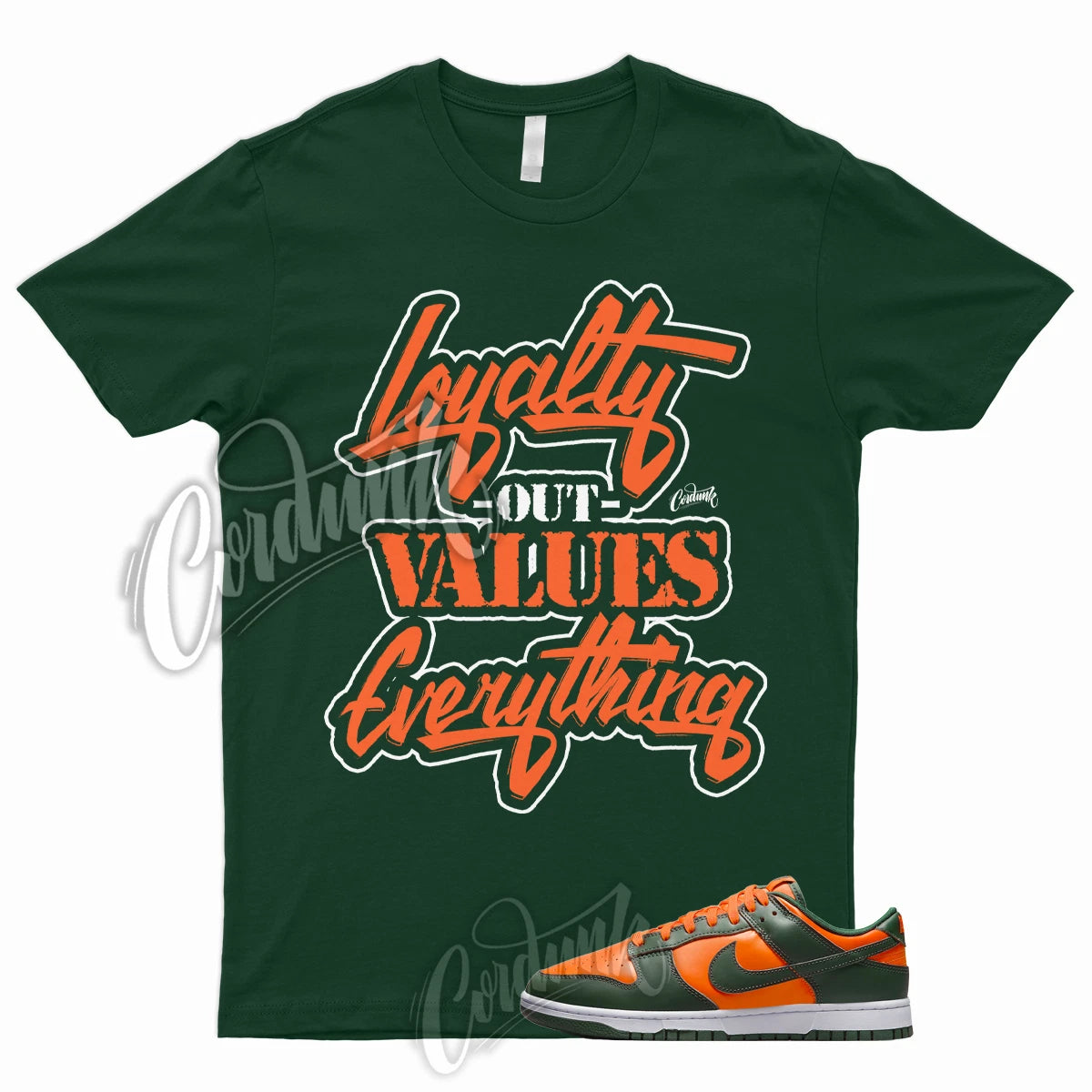 LYLTY Shirt for Dunk Low Miami Orange Team Green High Rain FAMU Hurricane Forest