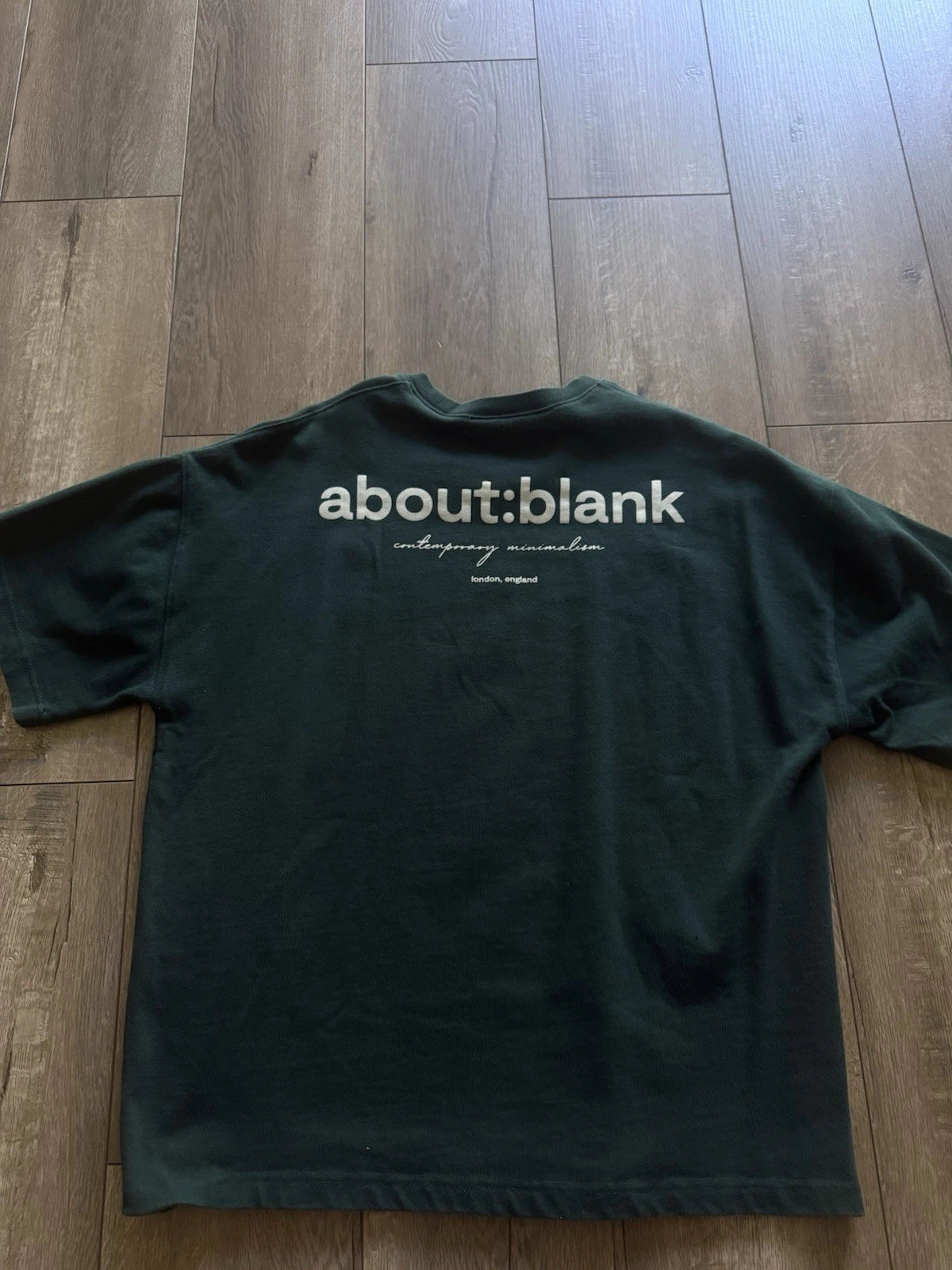 About:Blank Box Tee Shirt Black Size Large