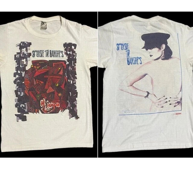 Siouxsie and the Banshees Retro style White T shirt