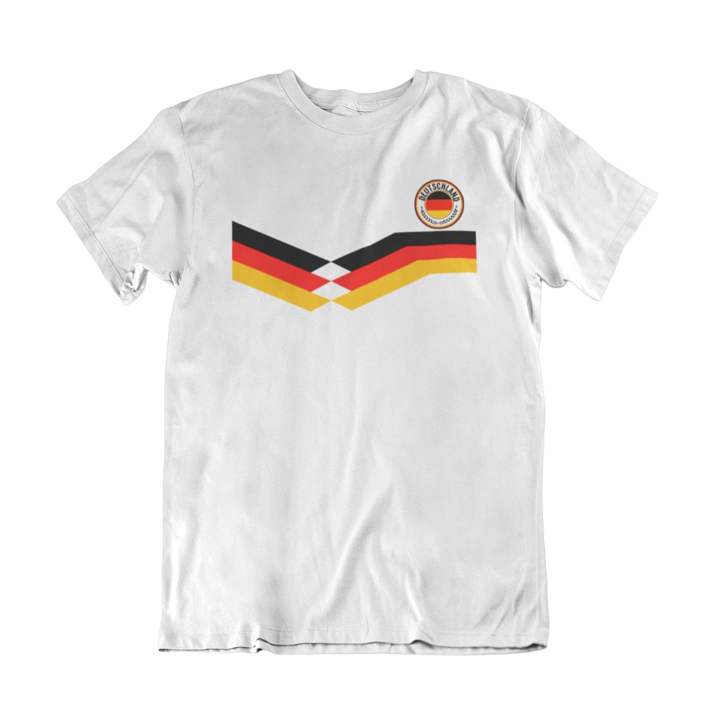 Mens GERMANY Retro Strip Football 2026 Tee T-Shirt German Euro World Cup Kit