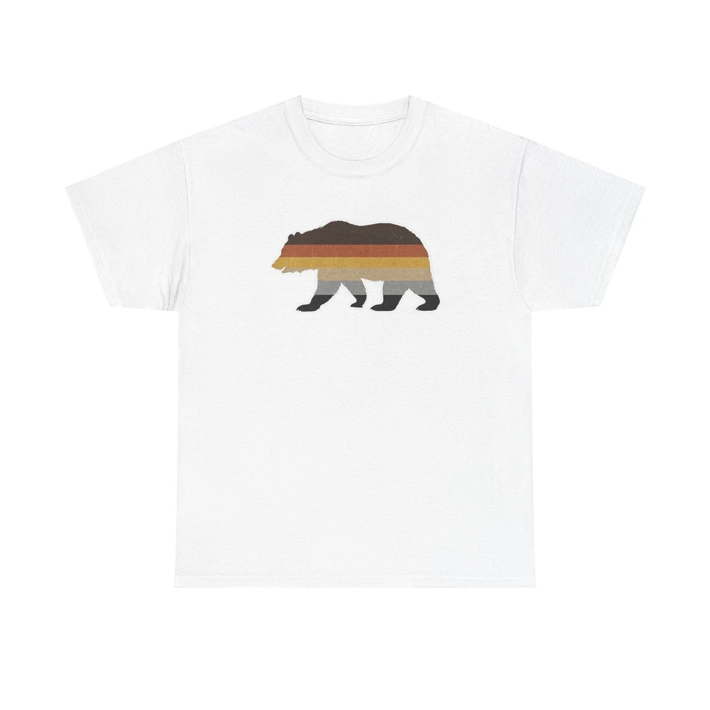 Retro Striped Bear Pride T-Shirt | Vintage Bear Pride Tee