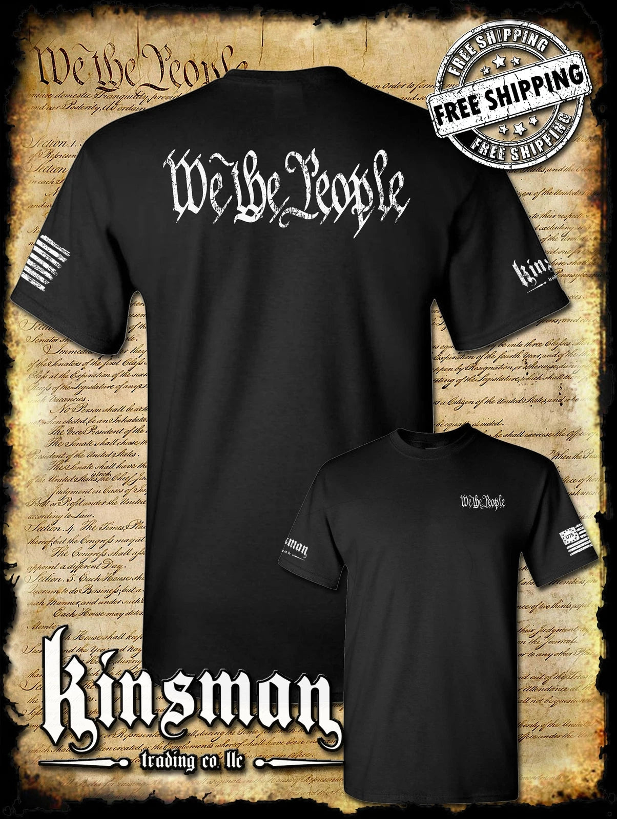We The People 2nd Amendment 2-Sided T-Shirt