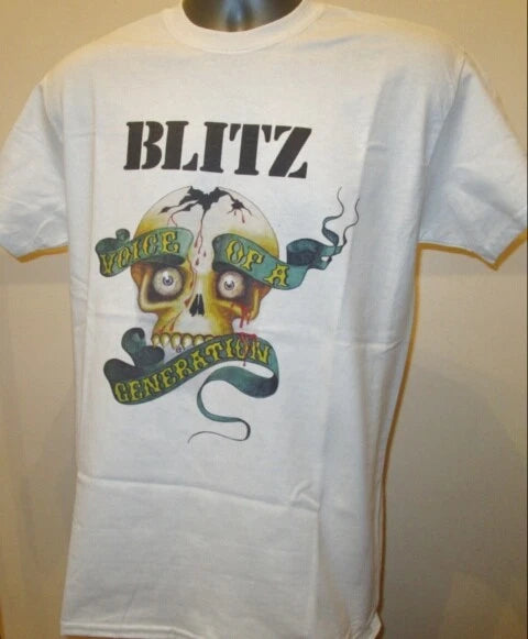 Blitz Voice Of A Generation T Shirt Punk Music The Exploited Blood UK Subs V392