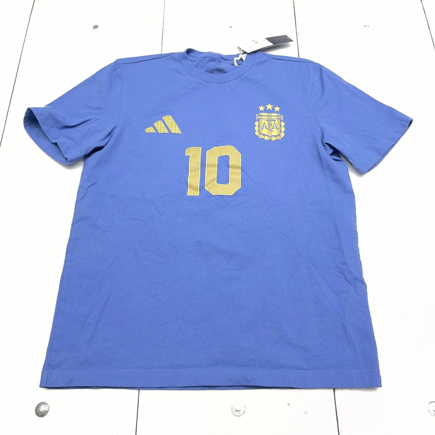 Argentina Shirt Mens Small Blue Soccer Football National Team Messi 10 Adidas