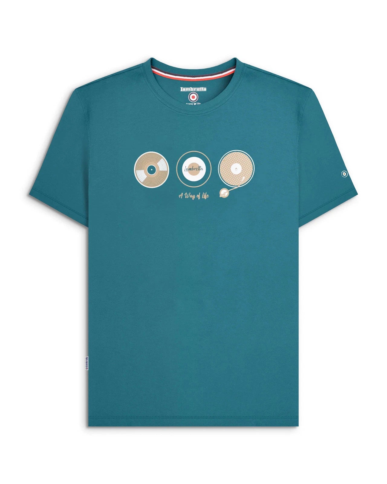 Lambretta Mens Vinyl Tee BNWT
