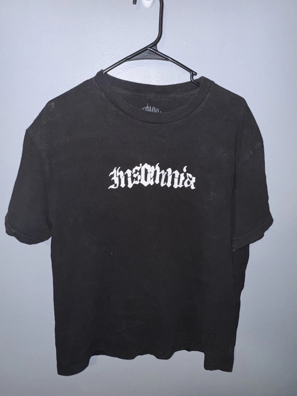 Insomnia Visuals Simple Logo Black T-Shirt - Rare Hard To Find