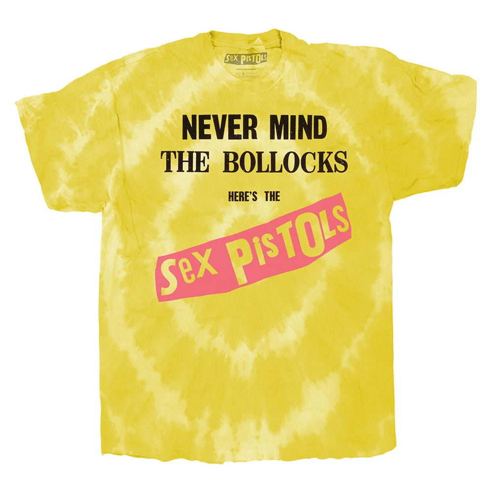 Sex Pistols - Never Mind Original LP Dip Dye - Yellow t-shirt