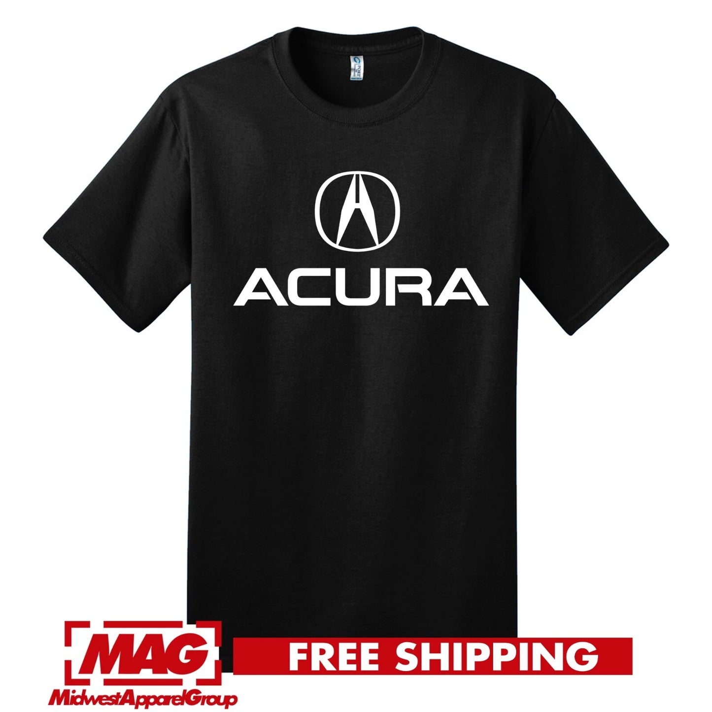 ACURA BLACK T-SHIRT Logo Integra Nsx Type R Shirt Tee Automotive Jdm Motor Rsx