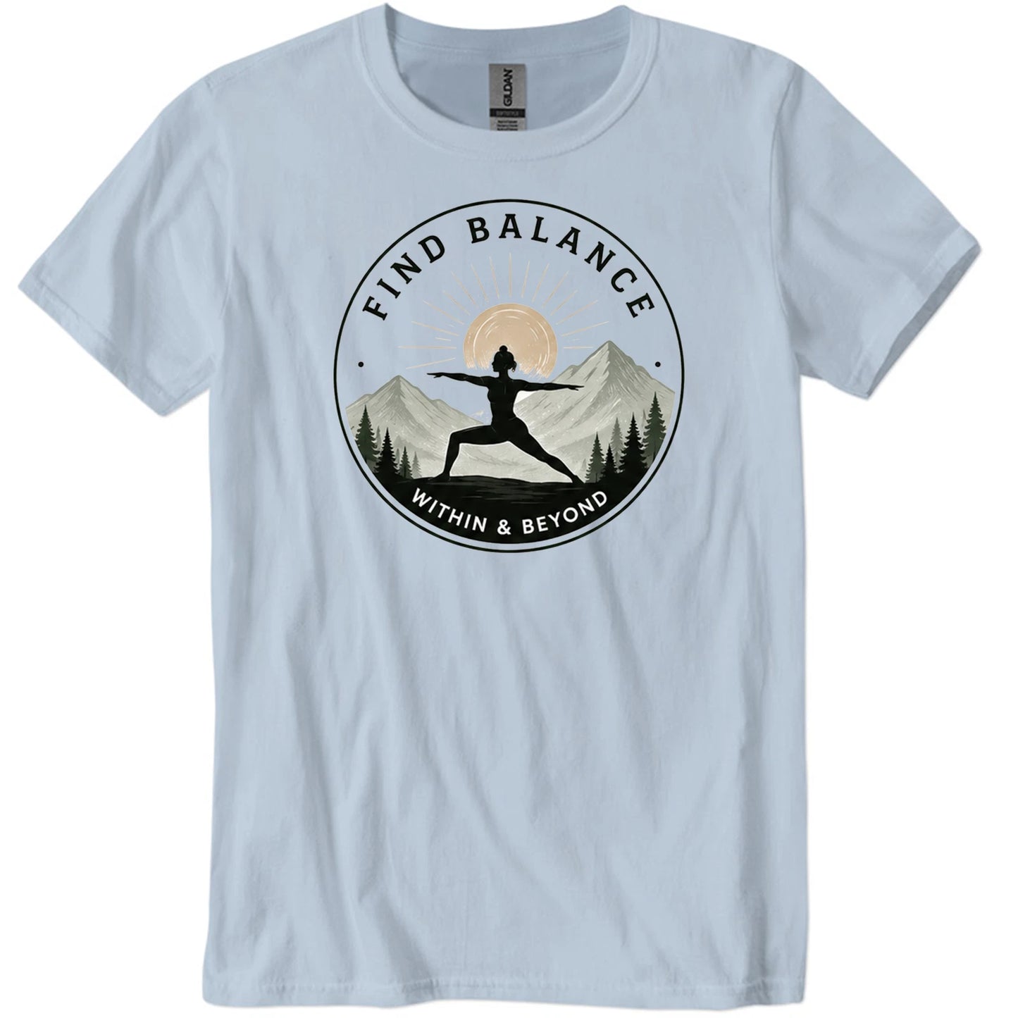 Find Balance Graphic Casual T Shirt