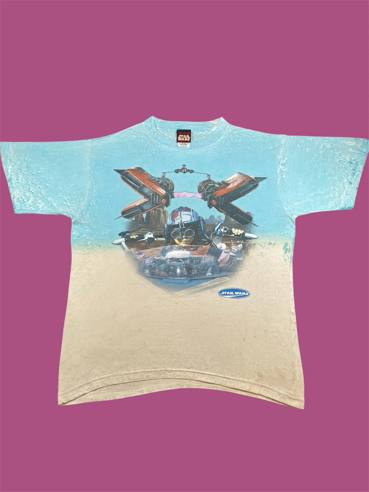 Vintage tie dye Star Wars Anakin Pod Racing Shirt M