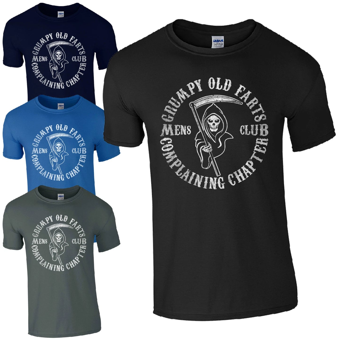 Grumpy Old Farts Complaining Chapter T-Shirt - Funny SOA Mens Club Joke Gift Top