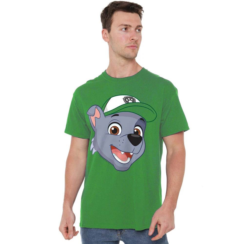 Paw Patrol Rocky Grin T-Shirt S-2XL, Kelly Green