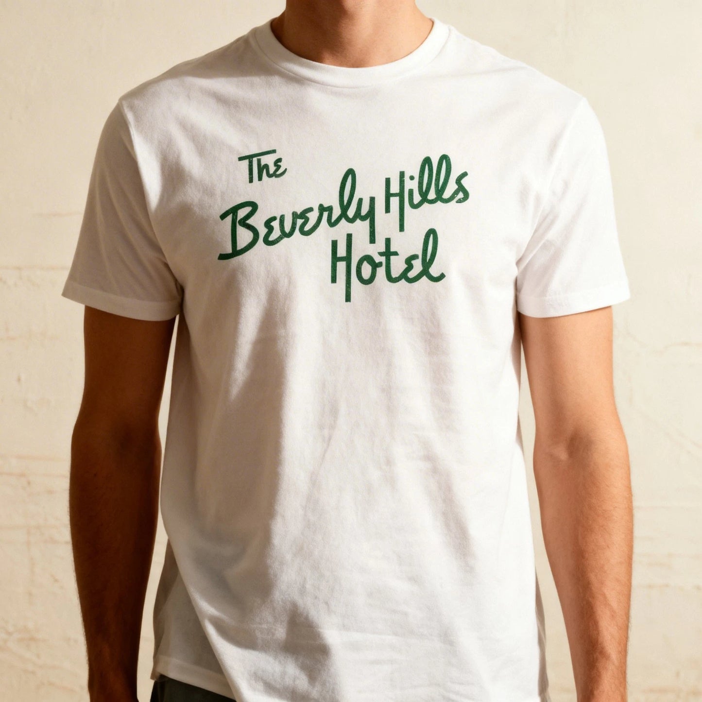 The beverly Hills Hotel Graphic T shirt White