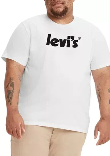 LEVI'S MEN'S WHITE S/S T-SHIRT SZ: 6XL 6X NWT
