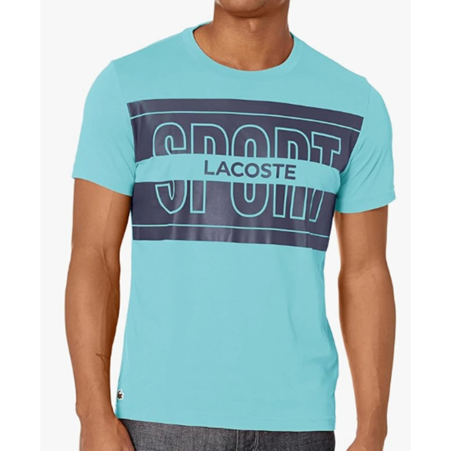 Lacoste Men's Short Sleeve Graphic Sport T-Shirt Anse S