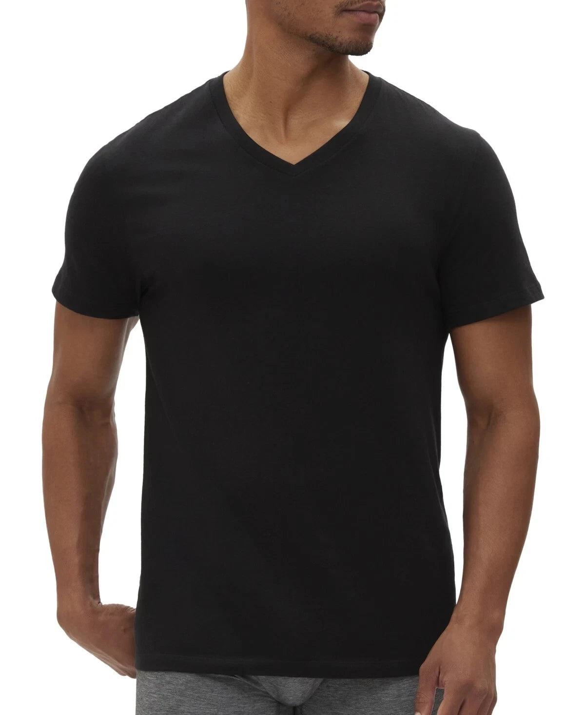 Gap Men 3 Pack Regular fit V Neck Shirt Black Solid New in Box Choose Your Size