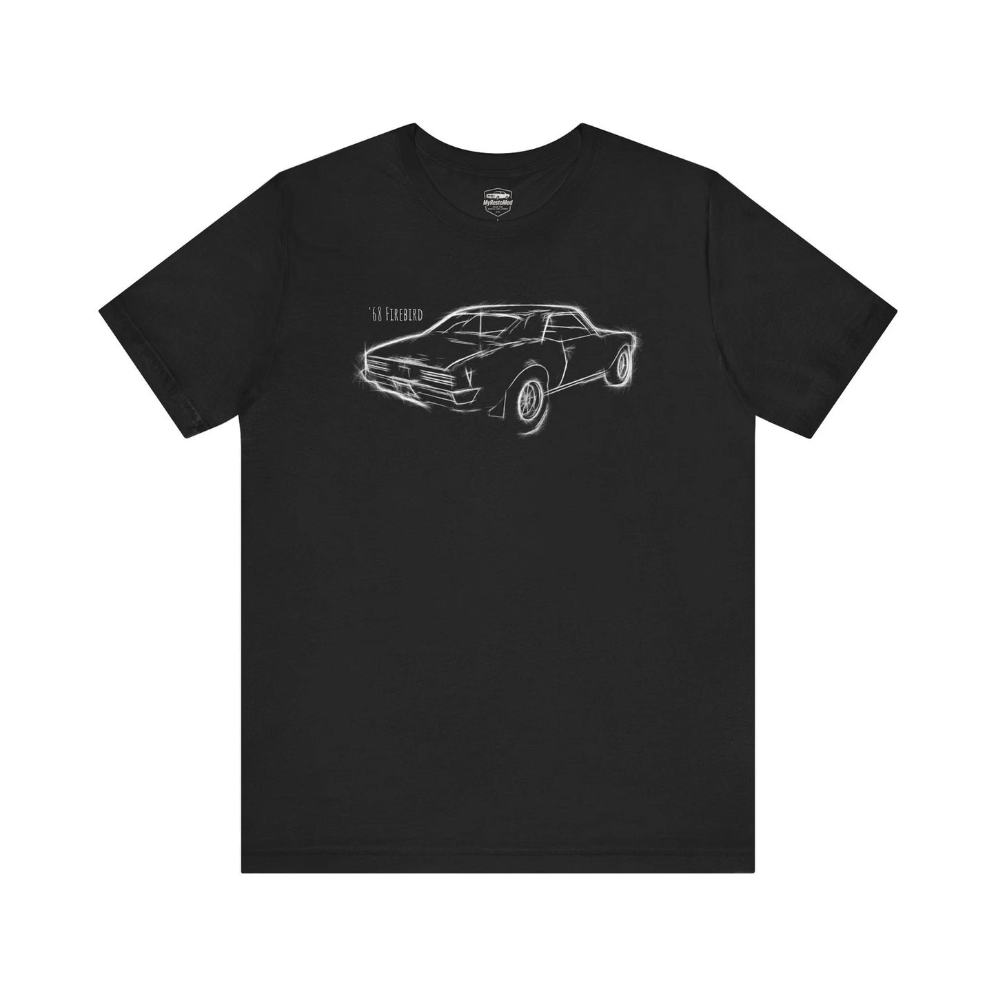 1968 Pontiac Firebird T-Shirt – Retro Sketch Muscle Car Unisex Tee