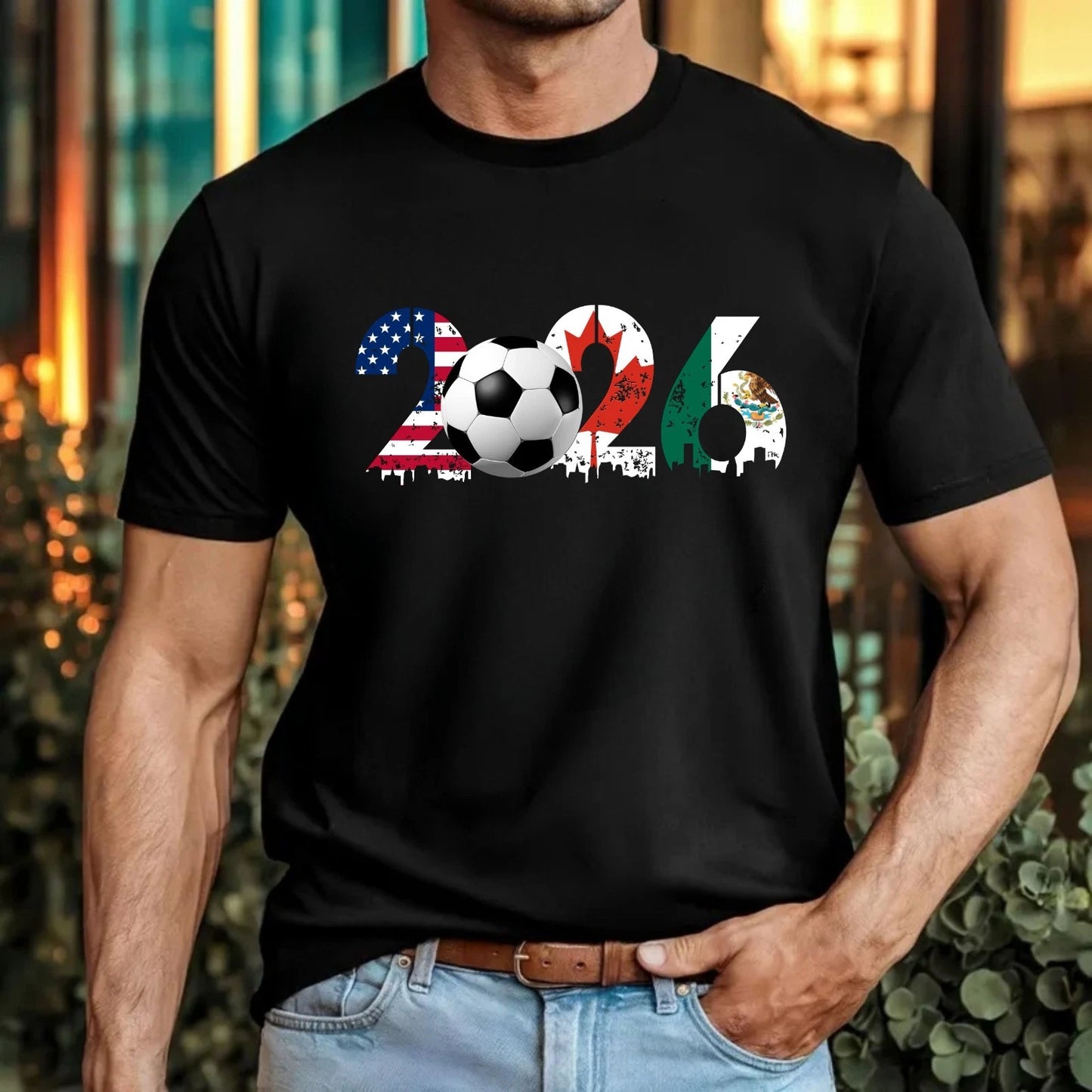 Football Fan T-Shirt – USA Canada Mexico Inspired Unisex Soccer Tee Top