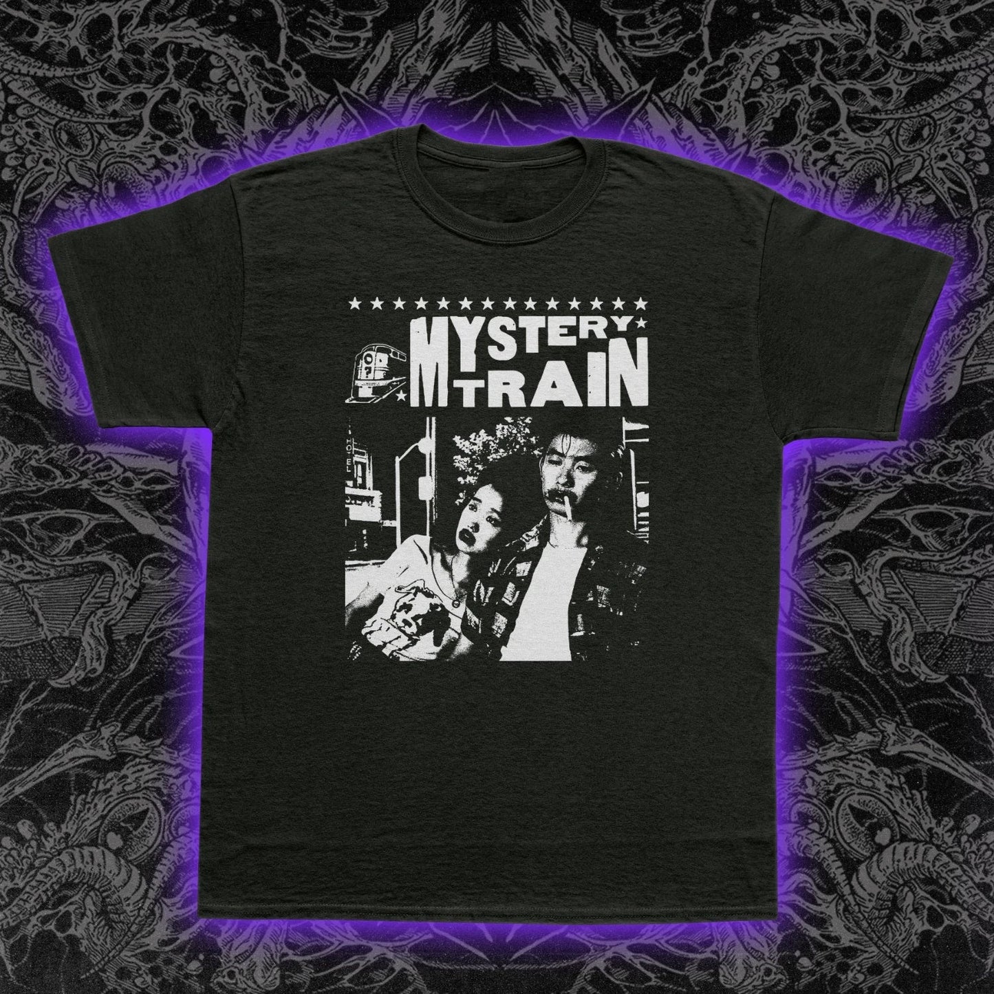Mystery Train T-Shirt 1989 Cult Indie Film Tee Jim Jarmusch Graphic Shirt