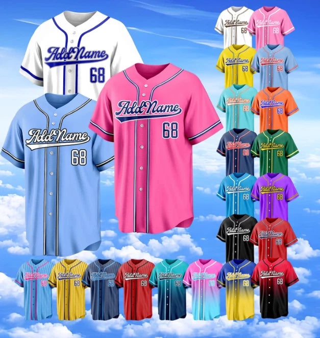Custom Classic Baseball Jersey,Personalized Printed Team Shirt