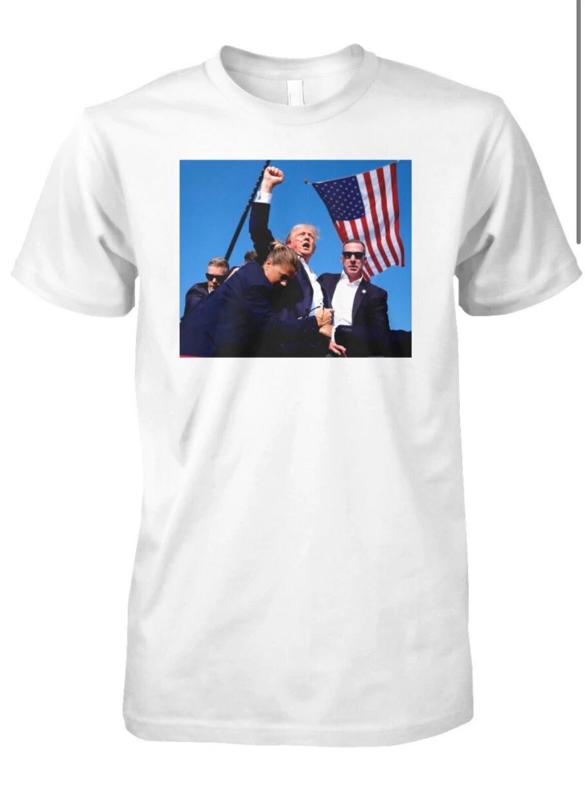 Trump Never Surrender Assassination 47 President 2024 MAGA Victory Large T-Shirt