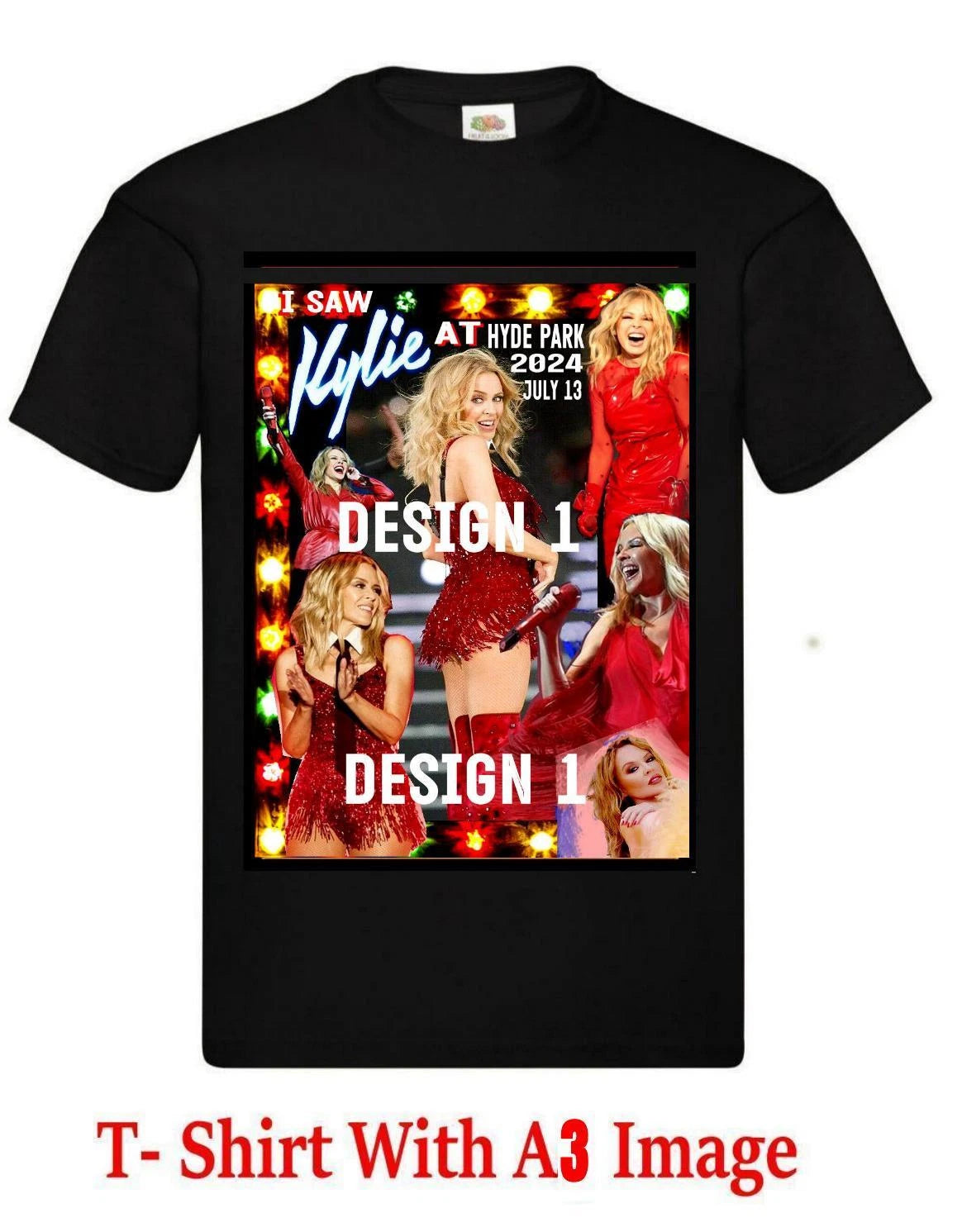 KYLIE MINOGUE 2 X Designs T.SHIRT / HYDE PARK