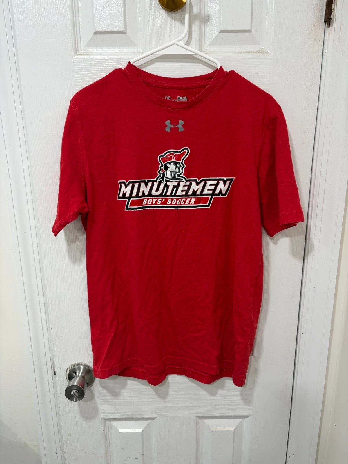 Newark Academy Minutemen Unisex Medium Boys Soccer Under Armour Heat Gear Loose