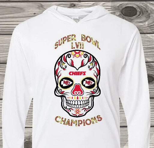 KC Chiefs - Arrowhead Victory - Super Bowl Champs- Sugar Skull / Free Shipping