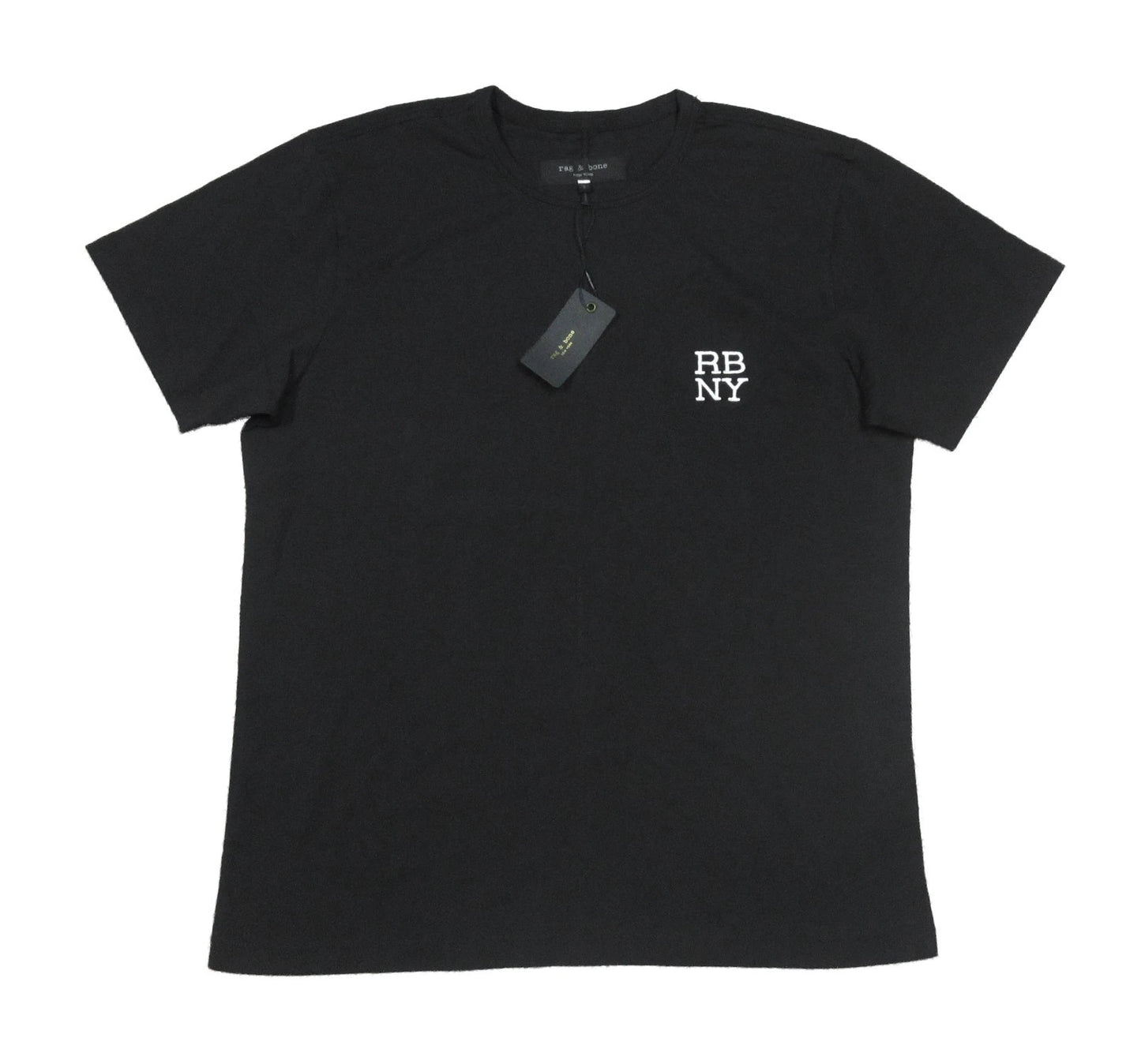 rag & bone Men's Black Monogram Logo Graphic Short Sleeve T-Shirt L