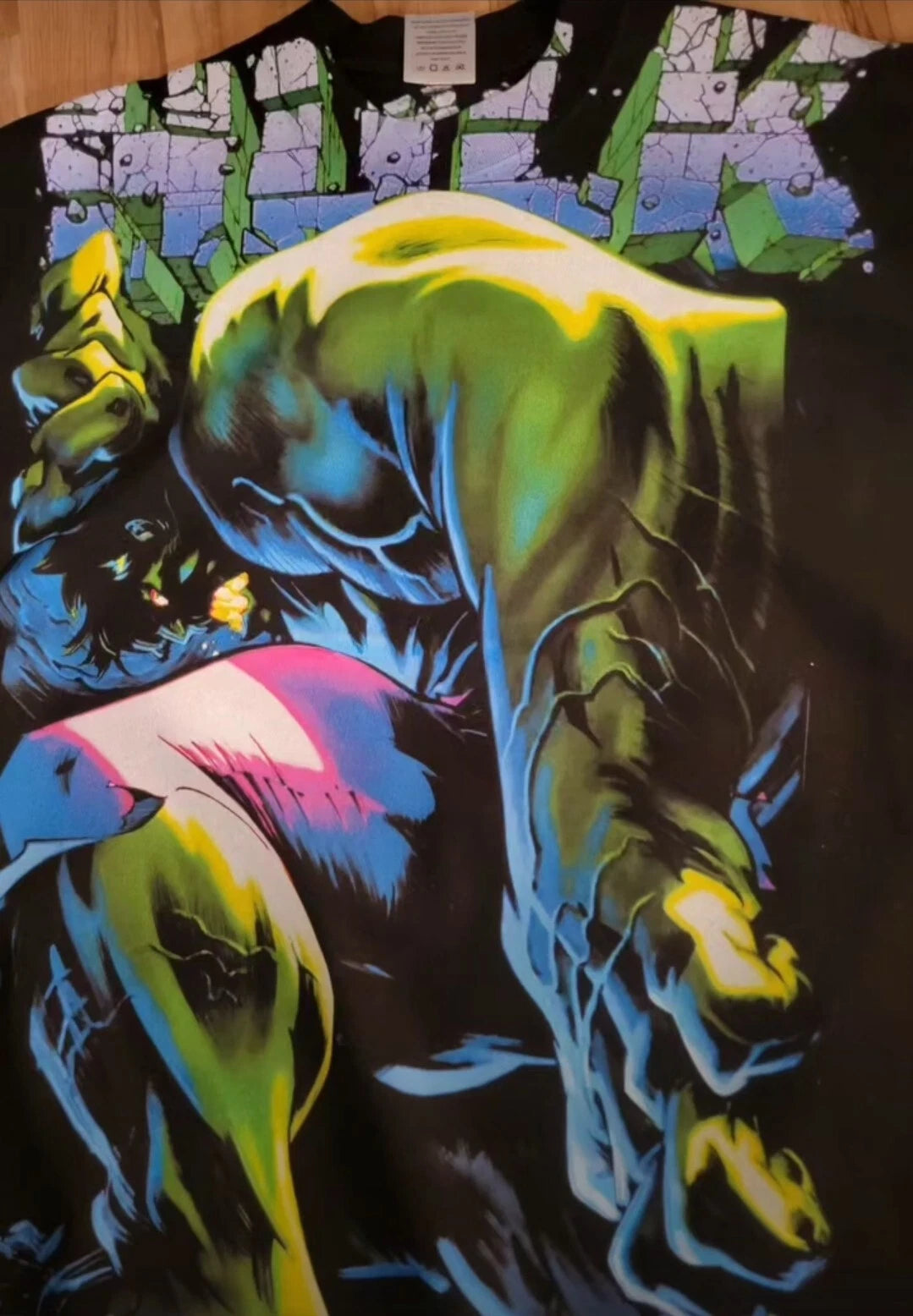 HULK ON A SHAKA HEAVYWEIGHT GARMET DYED T SHIRT "MODERN"