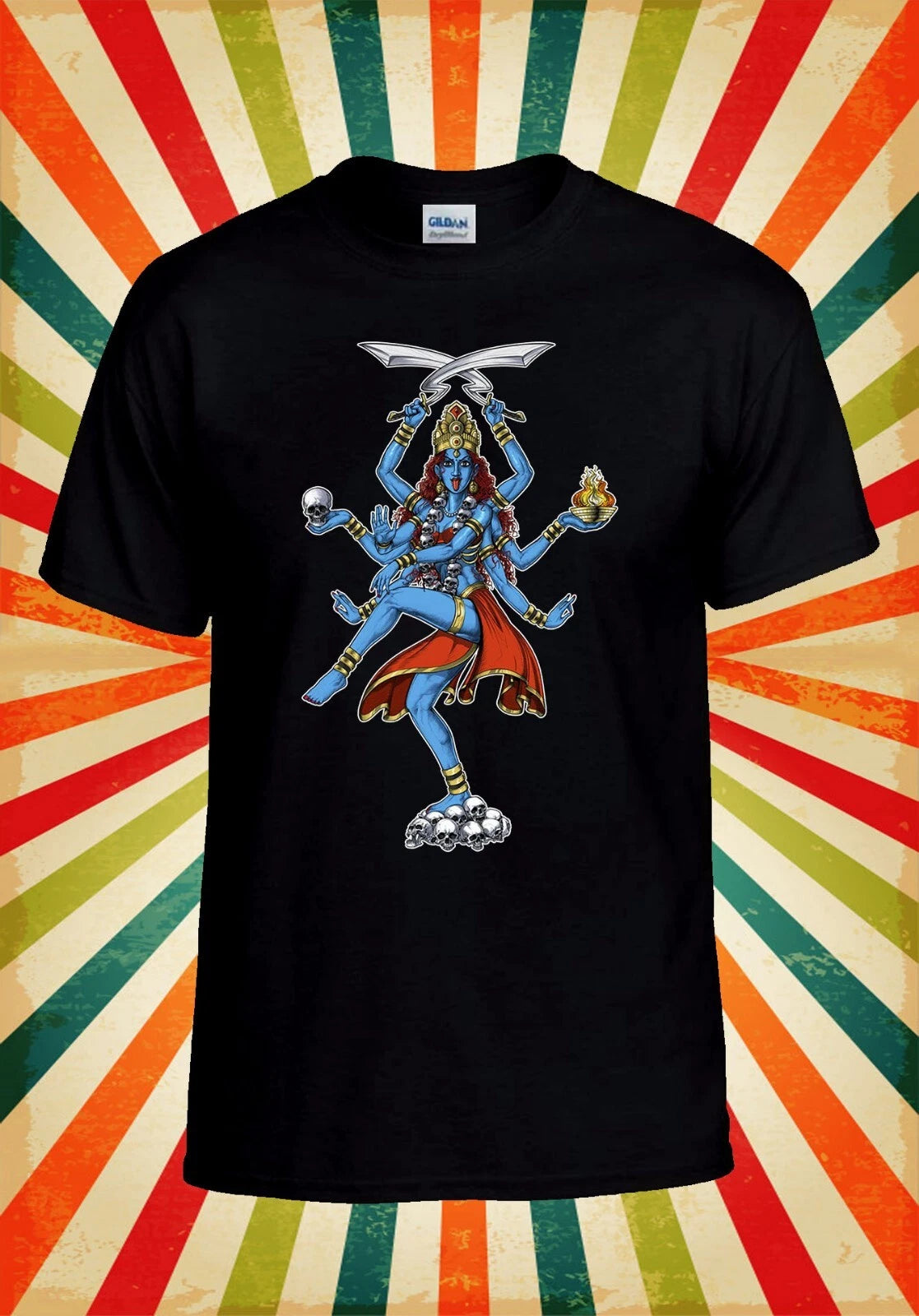 Kali Hindu Goddess Cool Funny Retro Men Women Unisex Baseball T Shirt Top 2903