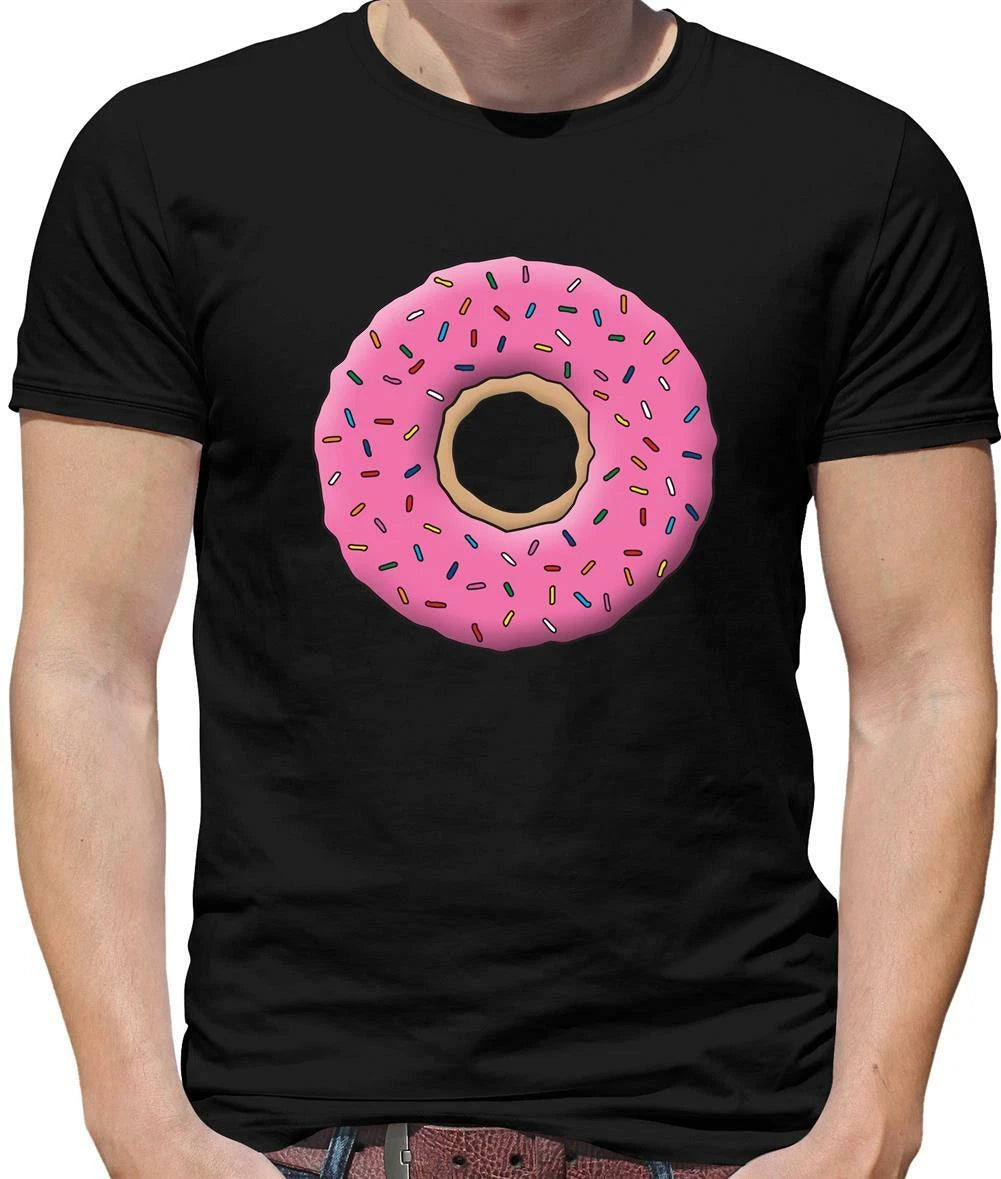 Doughnut Colour Mens T-Shirt - Donut - Simpsons - Food - Cake - Homer - Dessert