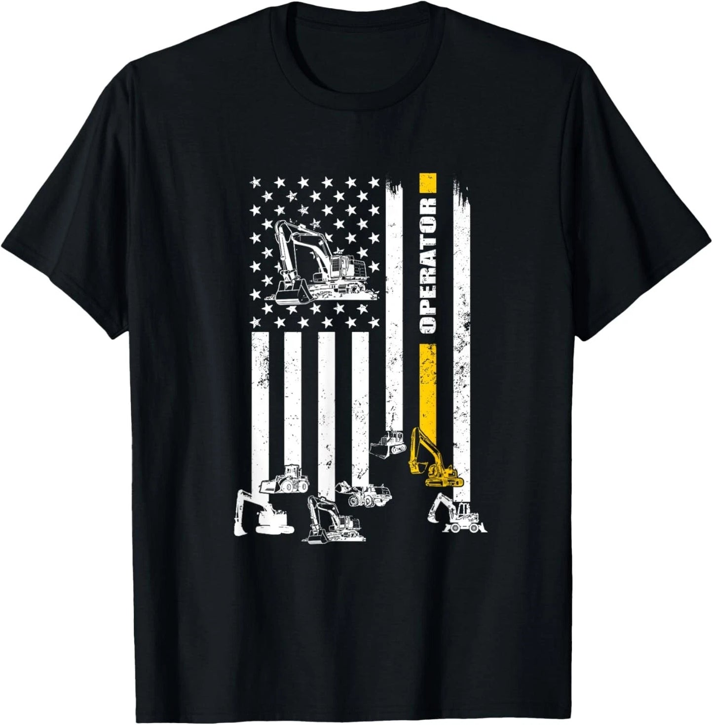 Heavy Equipment Operator USA Flag Operator Gift Unisex T-Shirt