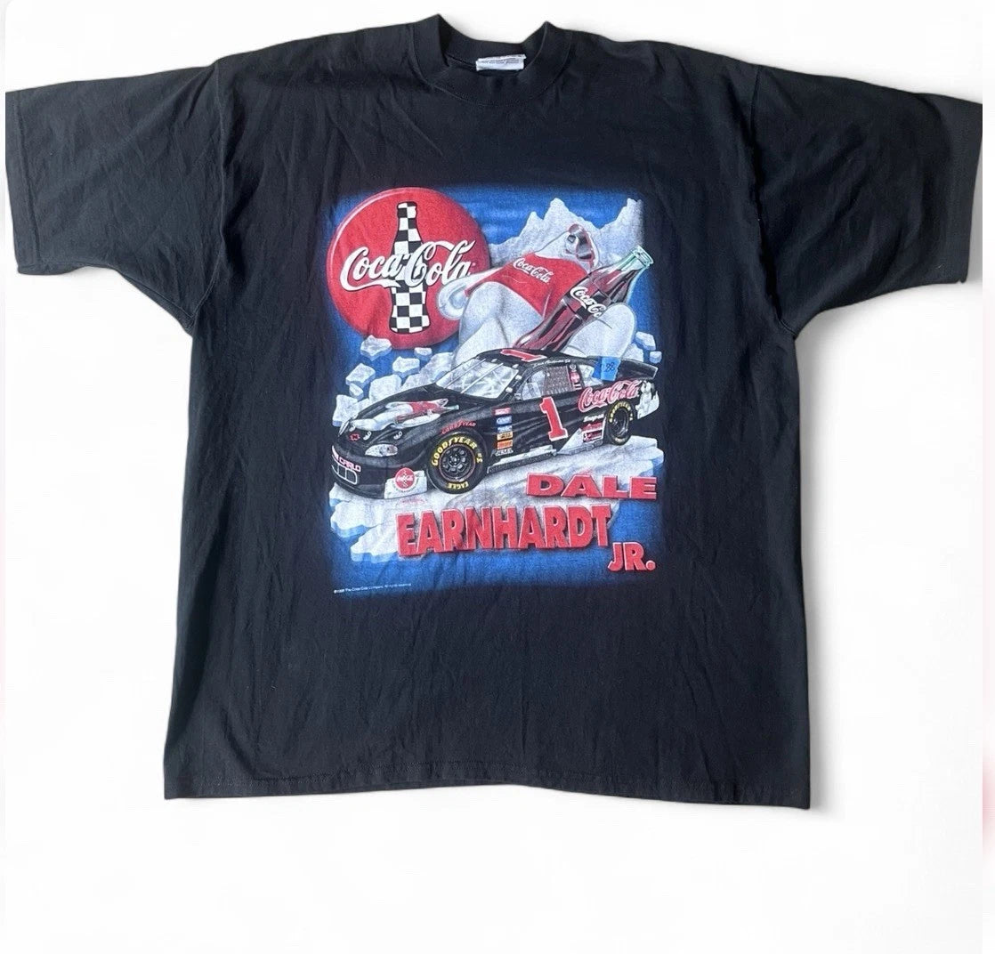Dale Earnhardt 1998 Vintage Coca-Cola POLAR BEARS Graphic Tee NASCAR, Size XXL