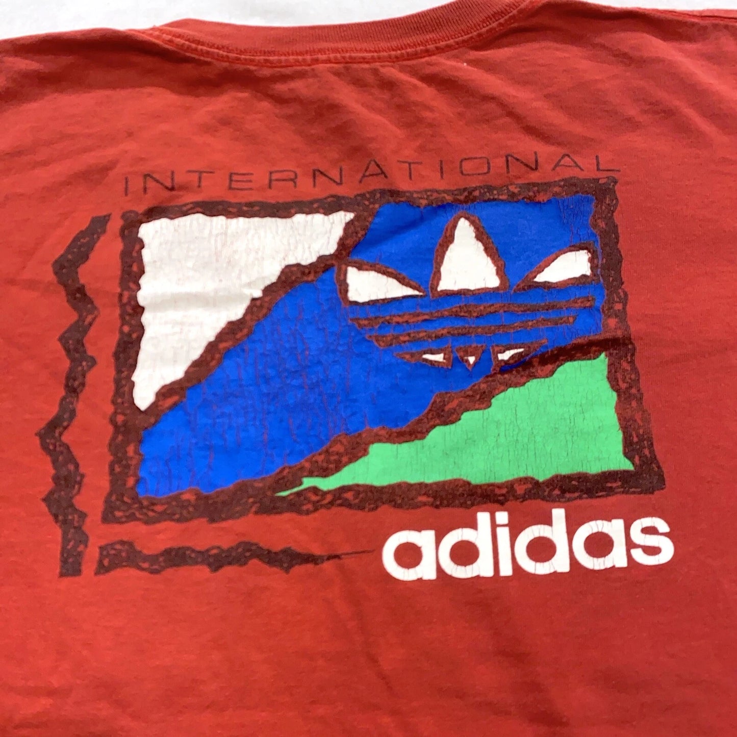 vintage 90s ADIDAS RUTGERS UNIVERSITY SOCCER T-Shirt XL soft