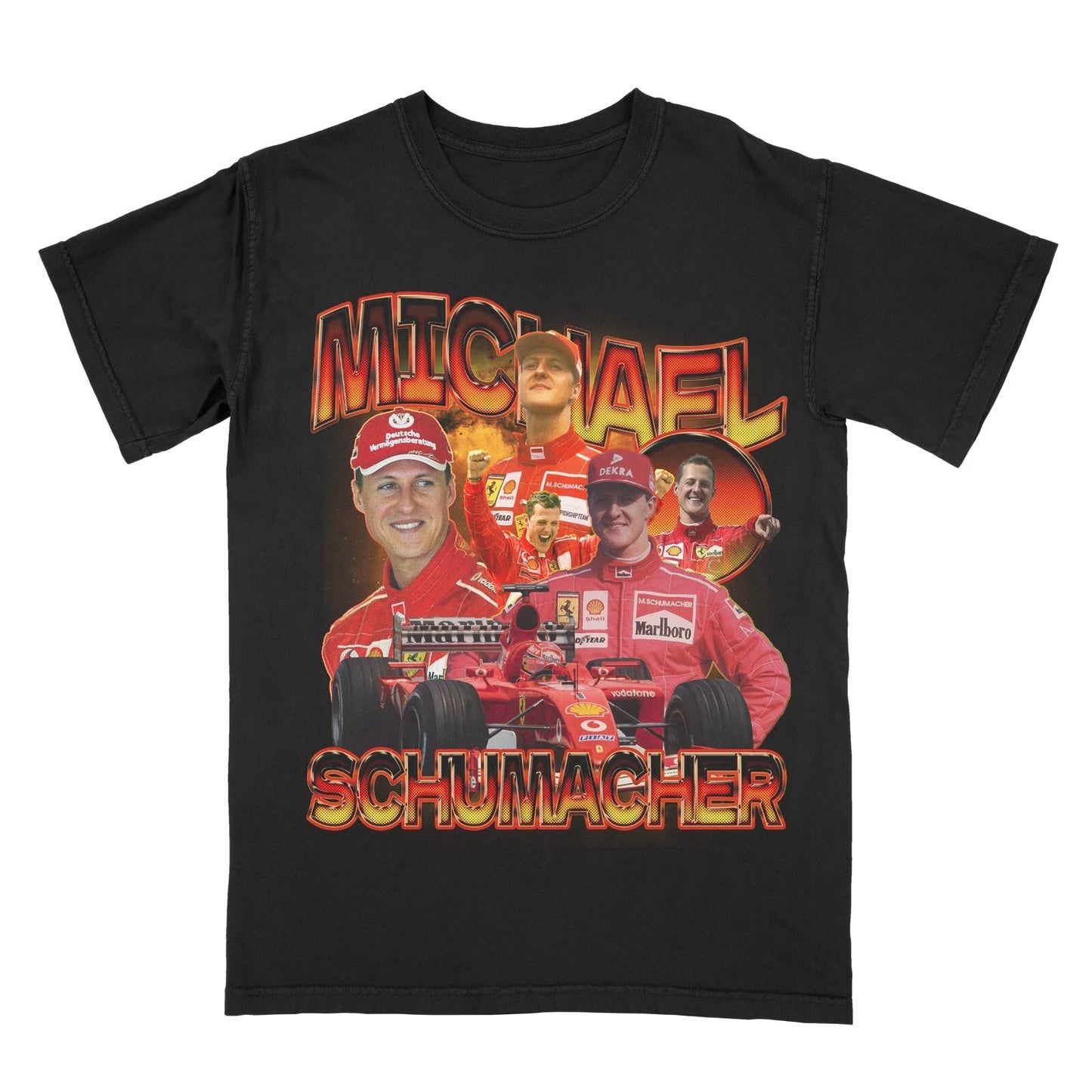 Michael Schumacher Vintage Shirt 90s Bootleg Shirt Formula 1 Racing BEST ON EBAY
