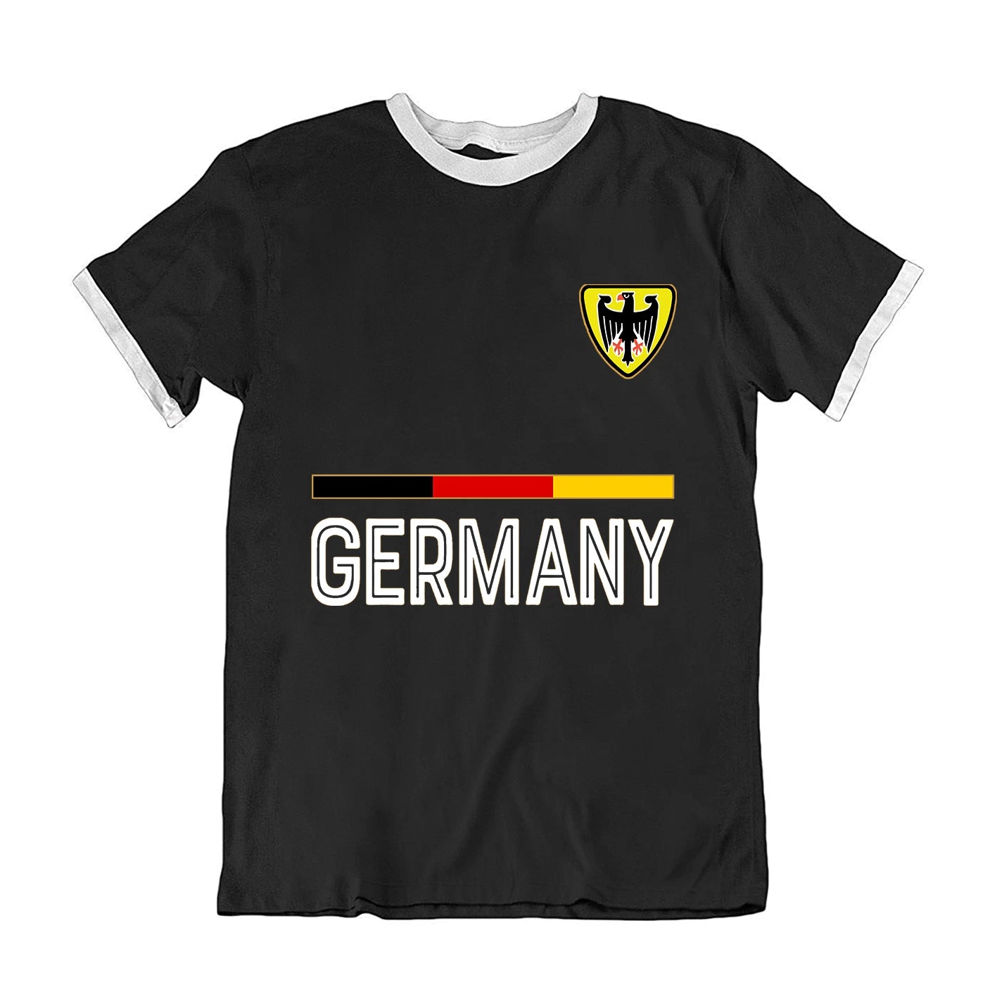 Mens or Womens GERMANY T-Shirt Country Flag Strip Football World Cup 2026