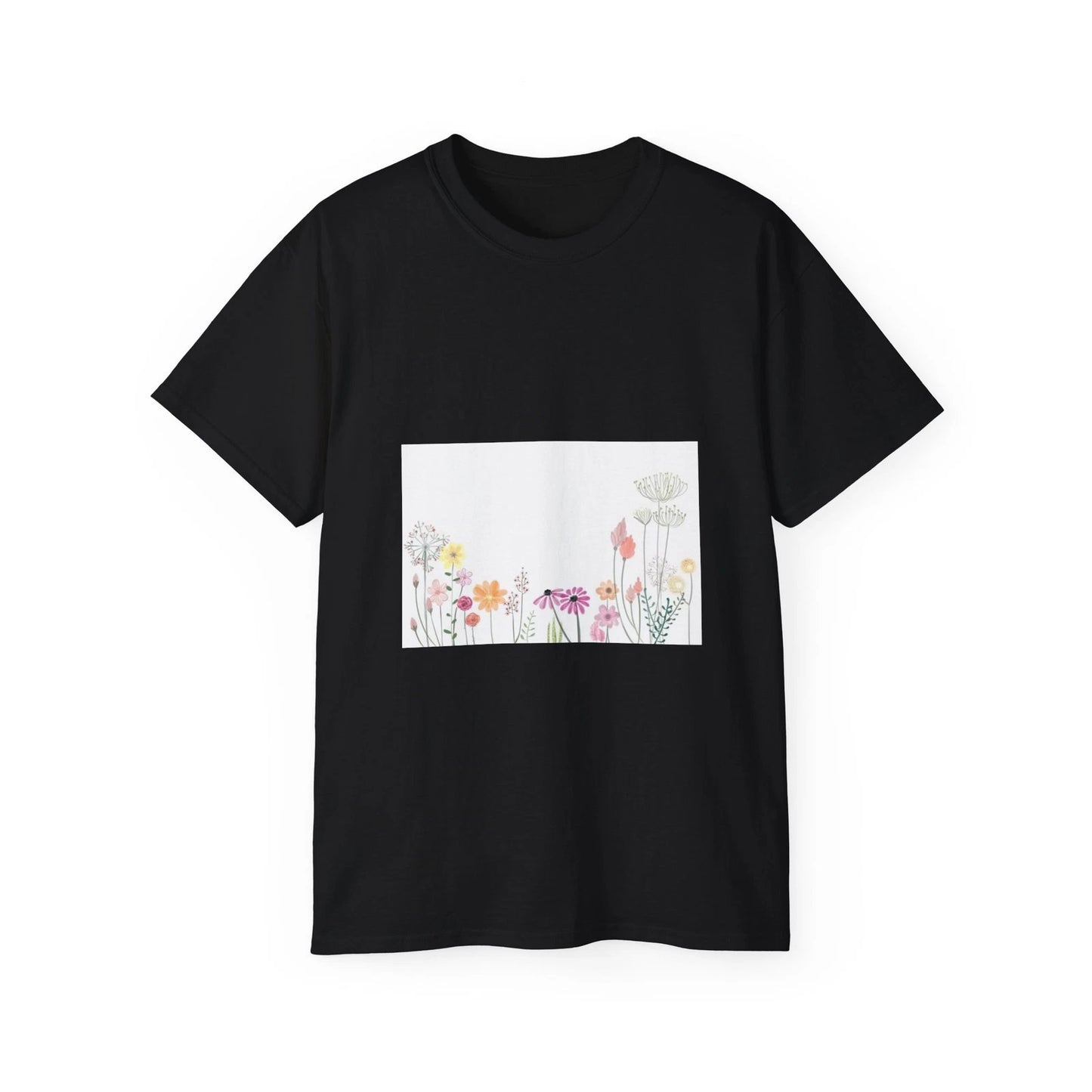 Flower Spring Floral Artwork Nature Pastel | Custom Graphic T-Shirt