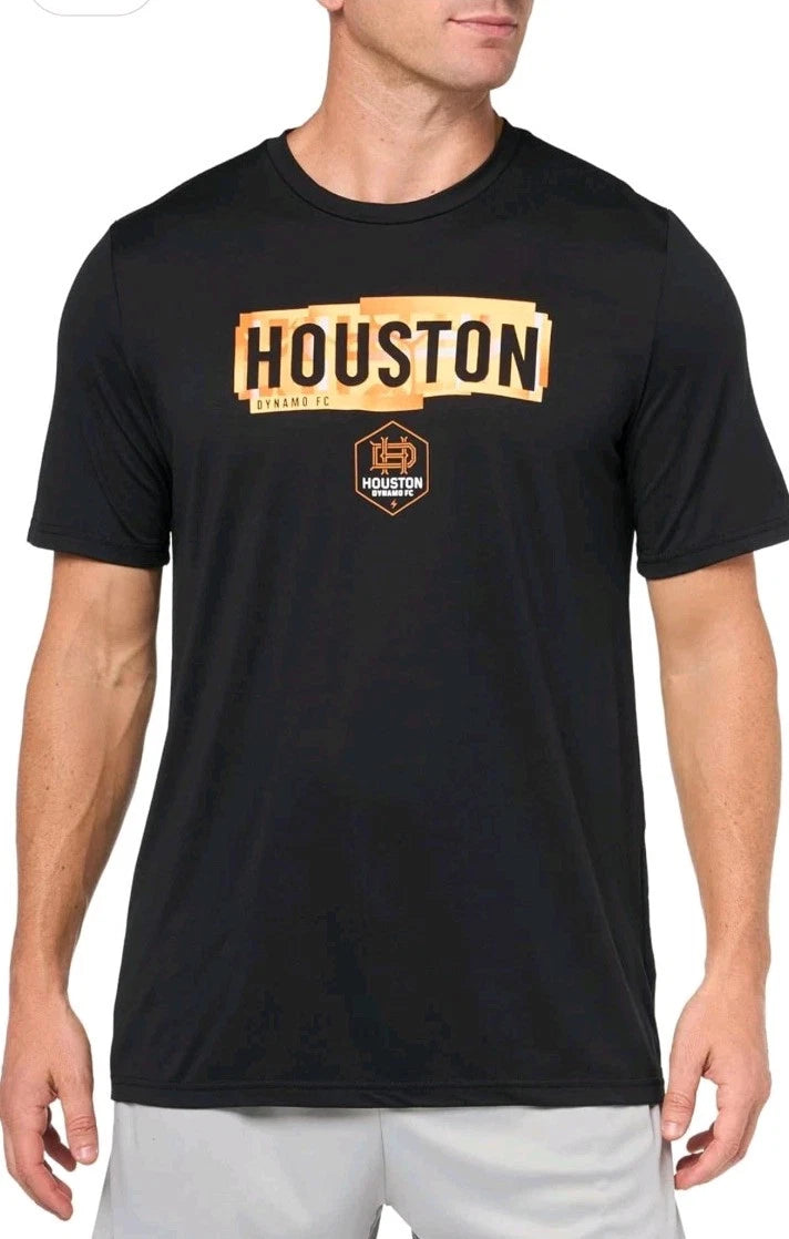 Adidas Houston Dynamo Orange Local Pop Short Sleeve T Shirt