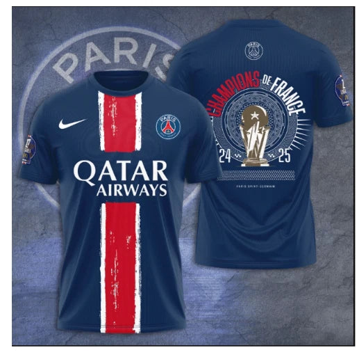 Paris Saint-Germain 2025 Cup 3D Printed Shirt Gift For Fans