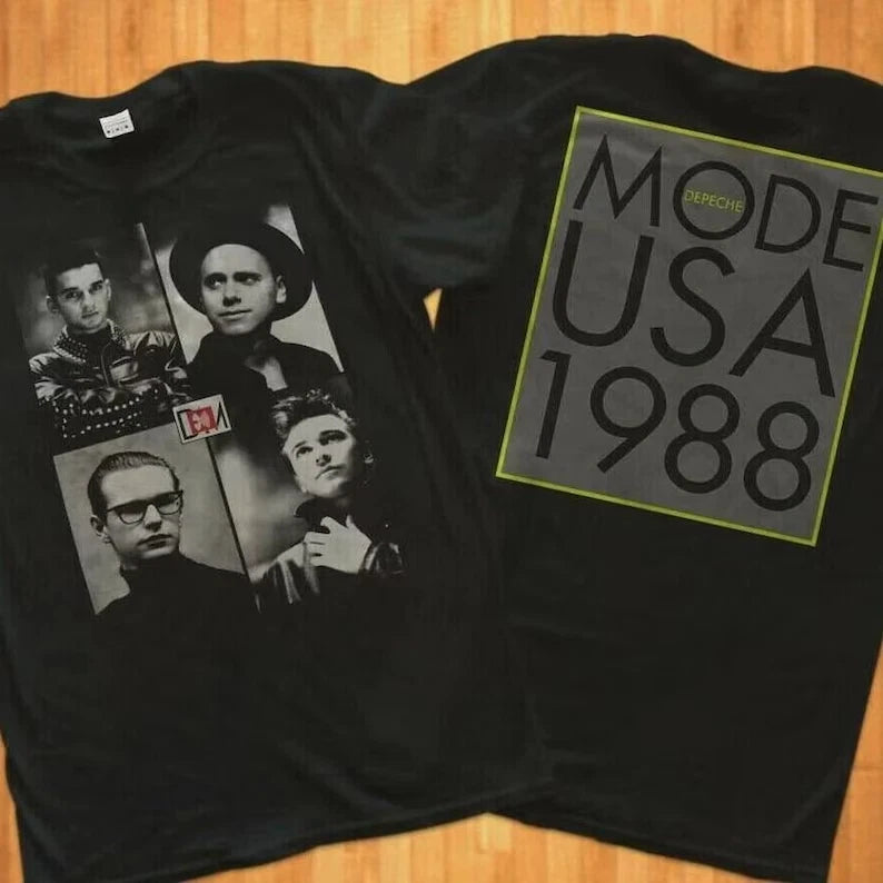 Vintage Depeche Mode Tour 1988 T-Shirt New Gildan Double Side