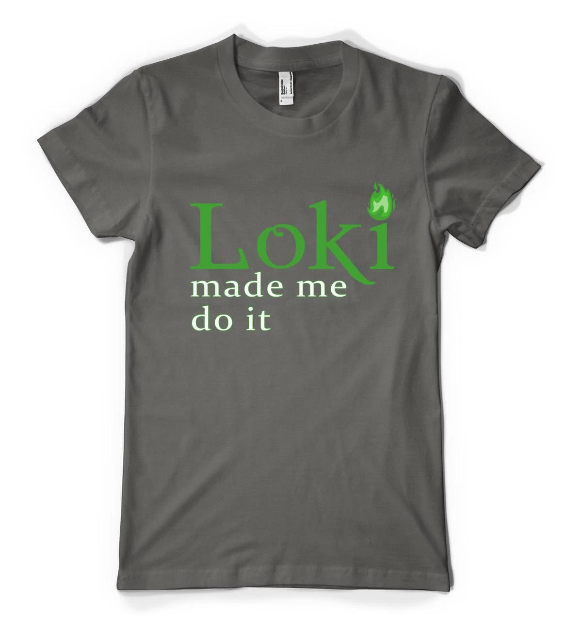 BNWT Loki Made Me Do It Norse God Fun Personalised Unisex Adults T-Shirt