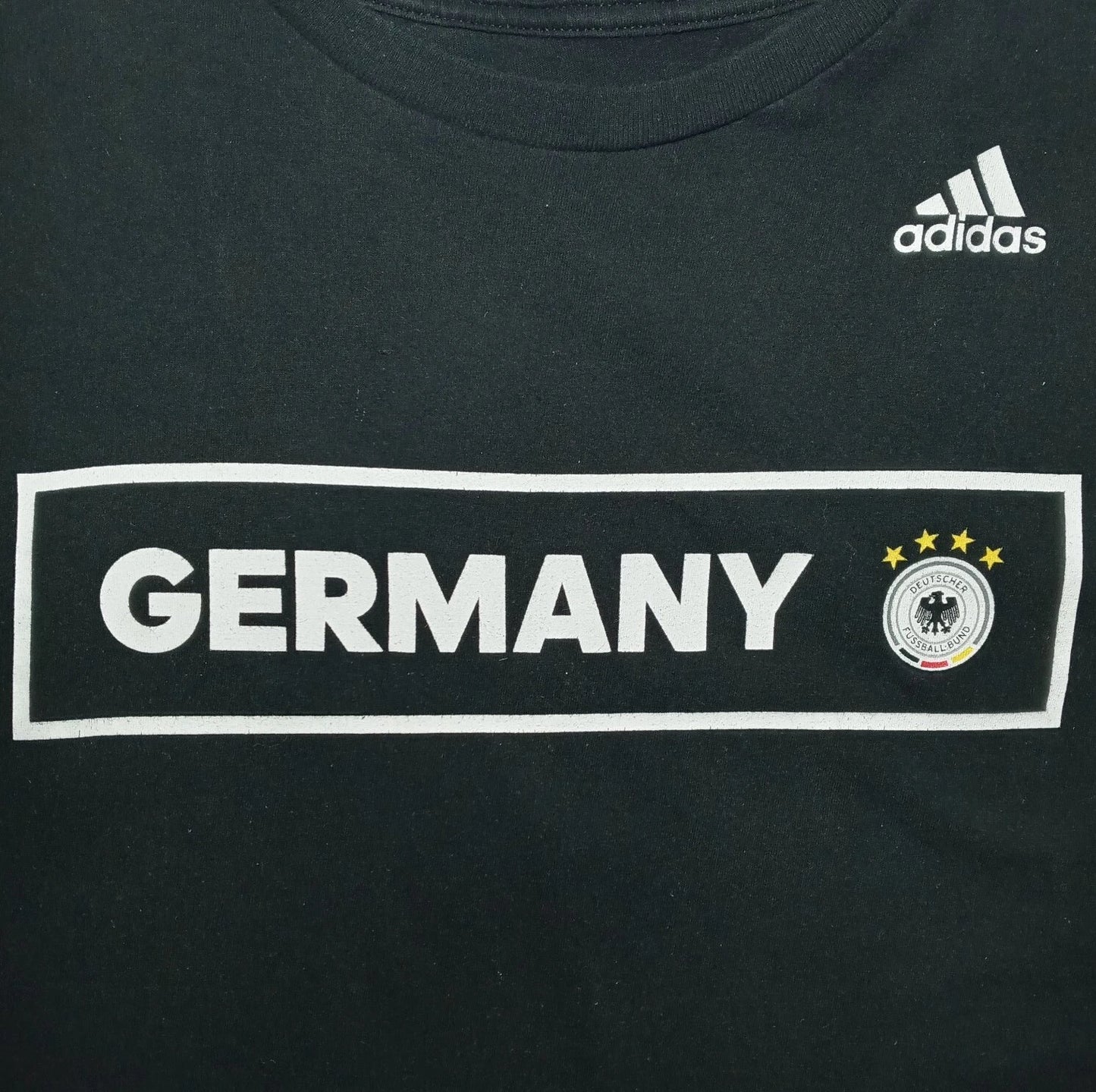 Adidas T Shirt XL The Go To Tee Germany Deutscher Fussball Bund Football FLAW