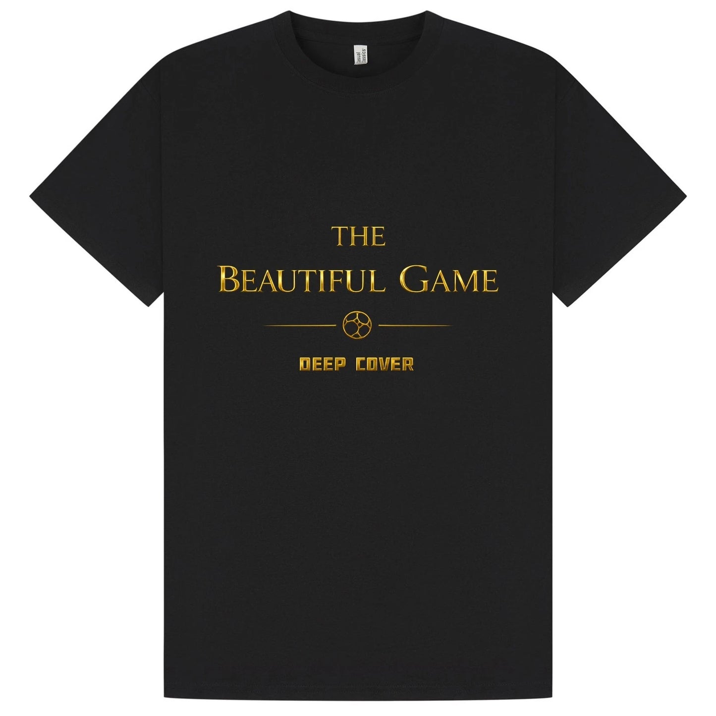 The Beautiful Game Cotton T-Shirt World Cup 26 in Black & Gold XS to 5XL