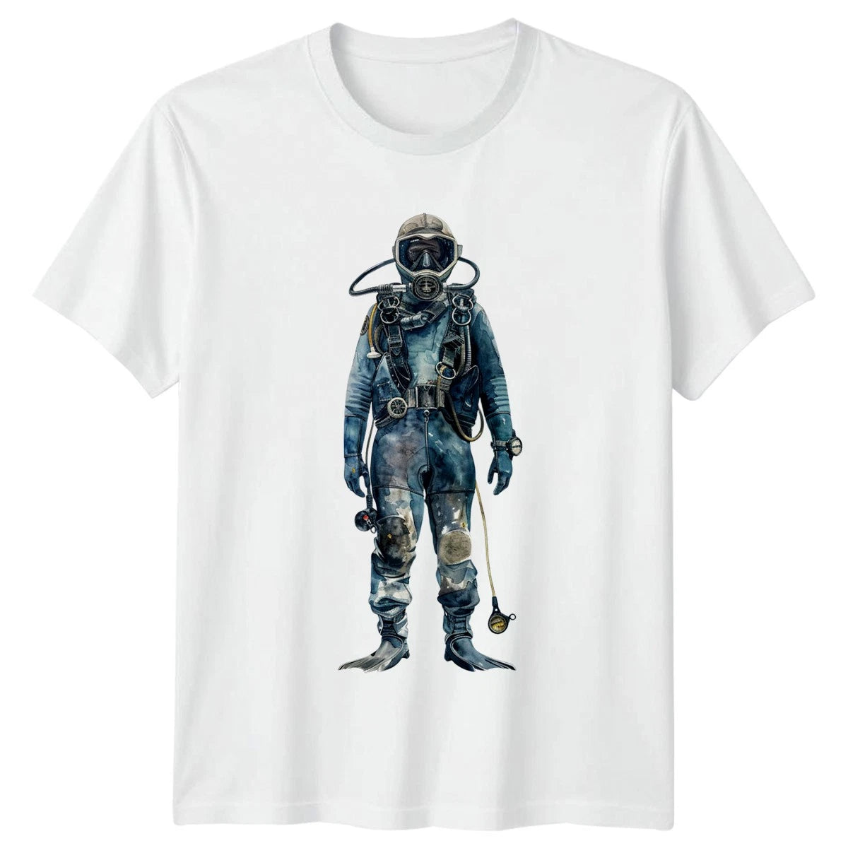 Vintage Scuba Diver T-Shirt Deep Sea Diving Gift For Him And Her