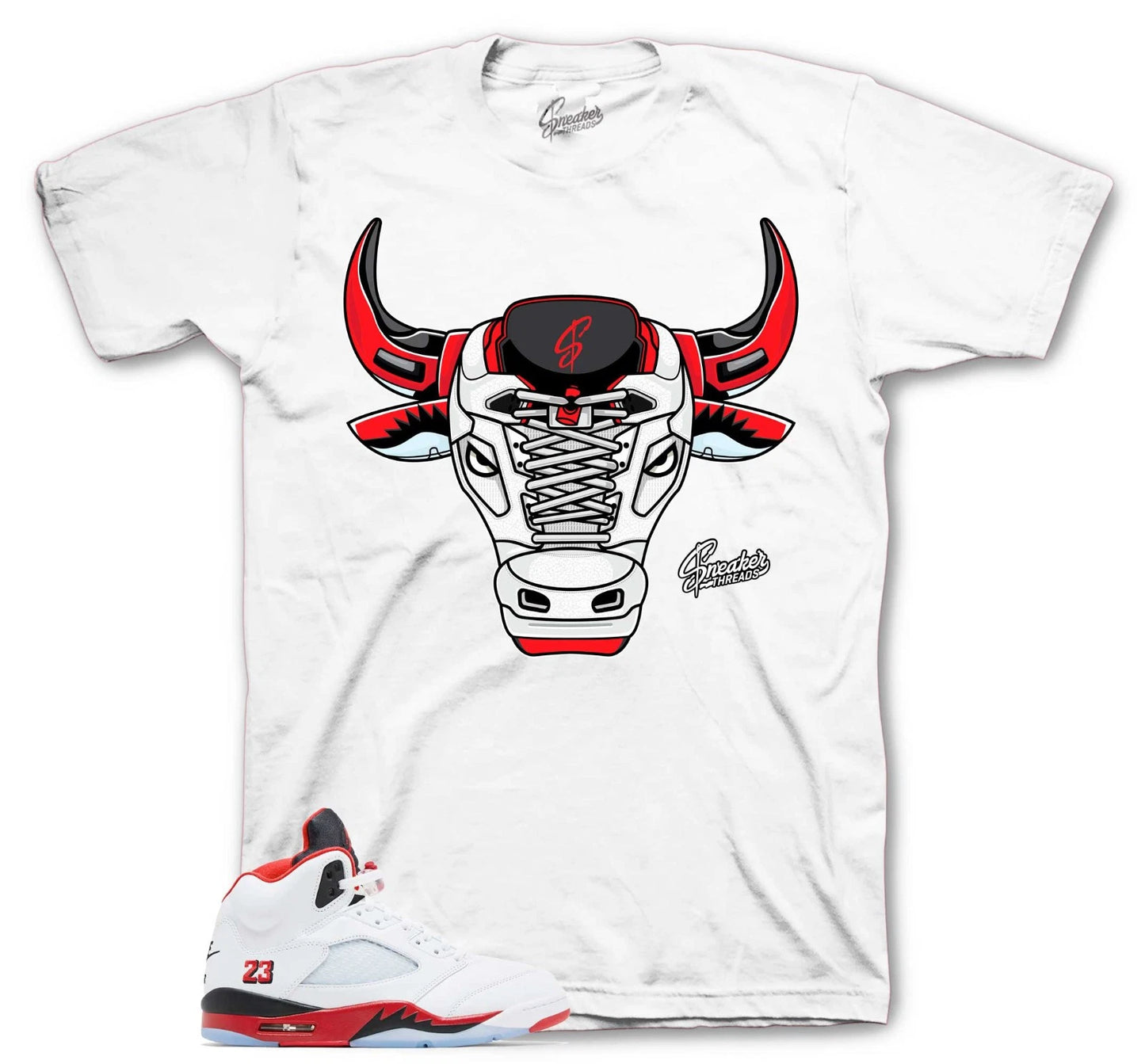 Shirts Match Jordan 5 Fire Red 2020 Sneaker Tee - War bully Sneaker Tees