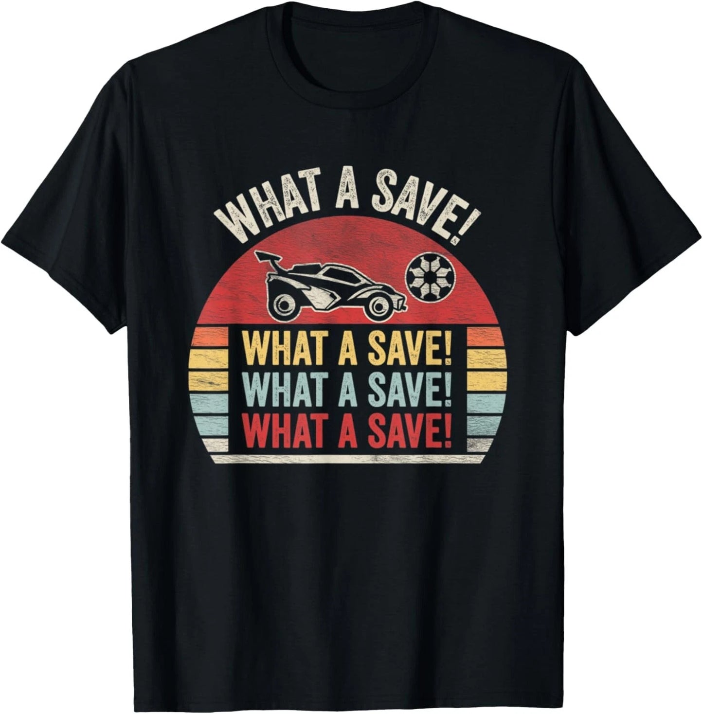 Vintage Retro What A Save Soccer Car League Gift Unisex T-Shirt